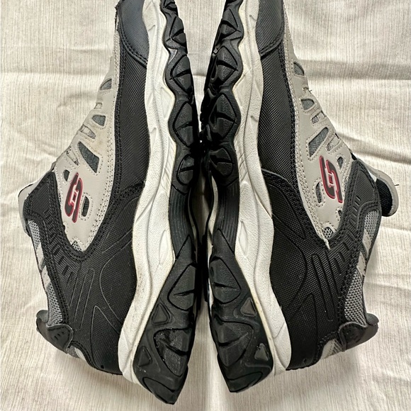 Skechers 4EWide Size 10 Sport After Burn M.Fit Slip On Preowned-Gray/Black - Picture 8 of 11